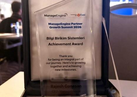 Achievement Award at ManageEngine Partner Growth Summit